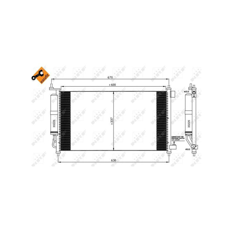 Condenseur de climatisation NRF