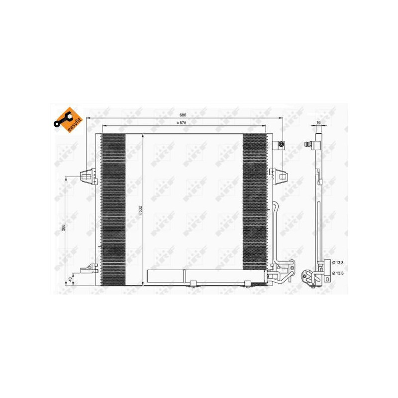 Condenseur de climatisation NRF