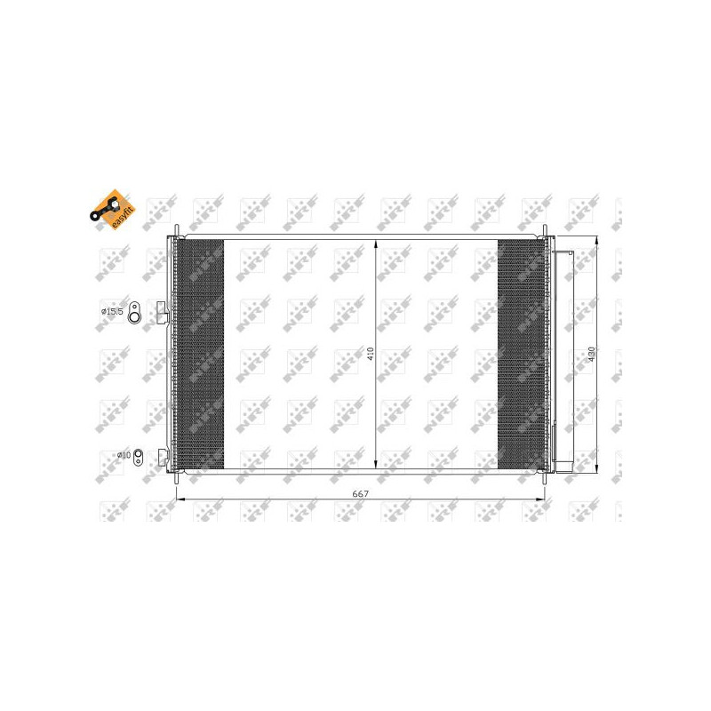 Condenseur de climatisation NRF
