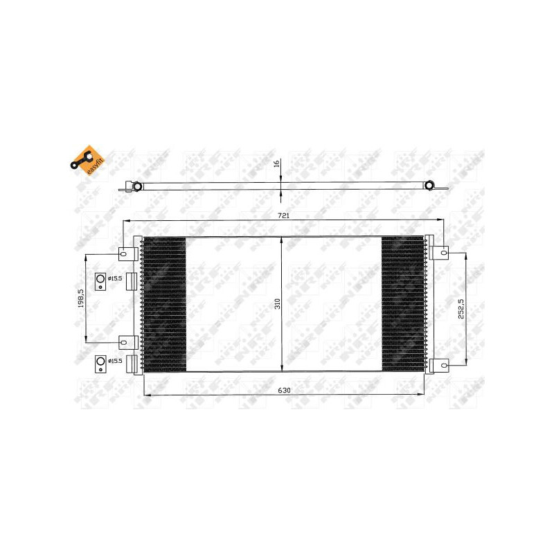 Condenseur de climatisation NRF