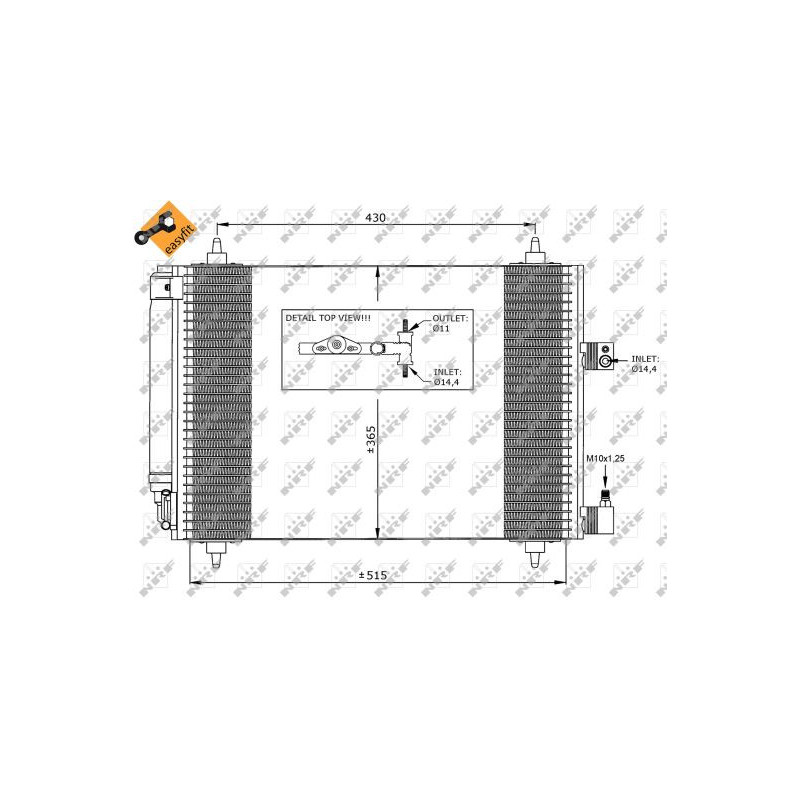 Condenseur de climatisation NRF
