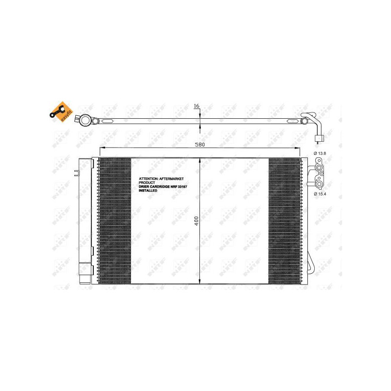 Condenseur de climatisation NRF