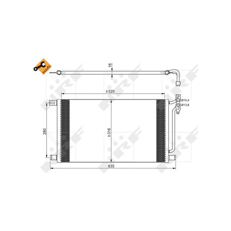 Condenseur de climatisation NRF