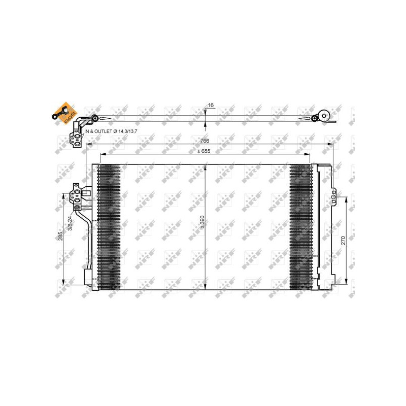 Condenseur de climatisation NRF