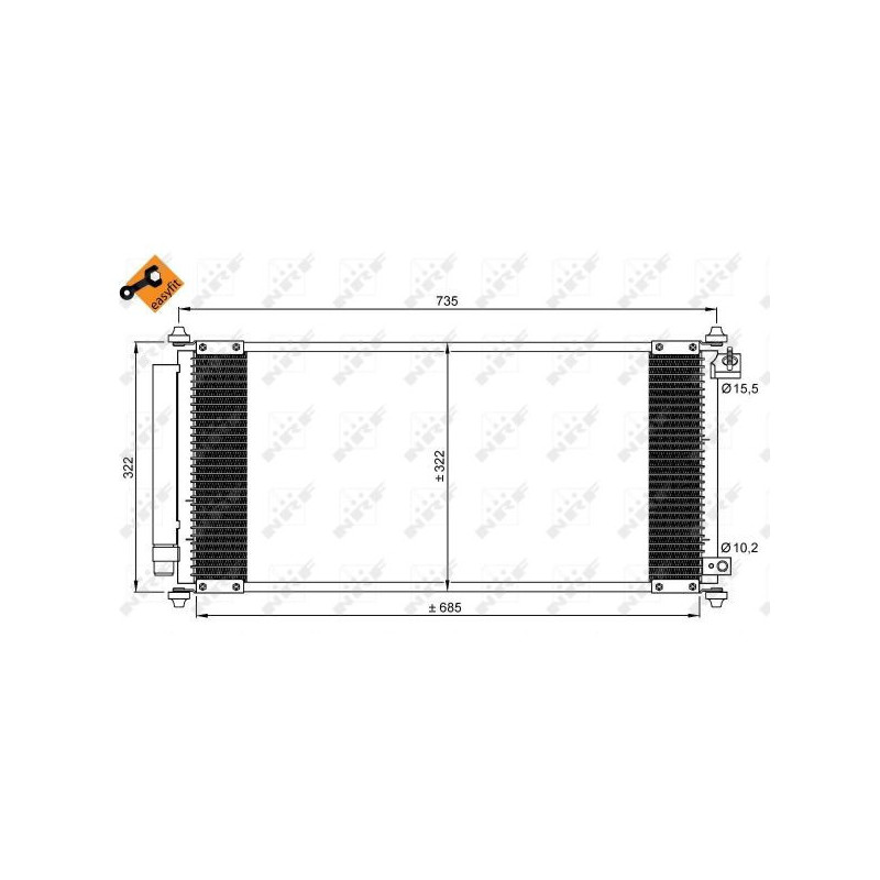 Condenseur de climatisation NRF