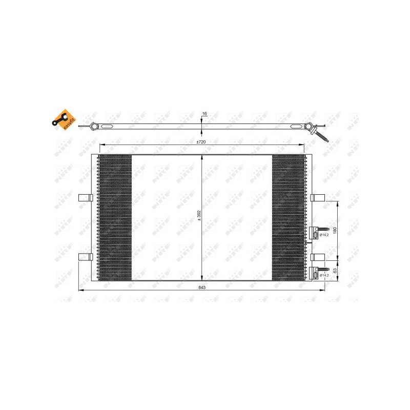 Condenseur de climatisation NRF