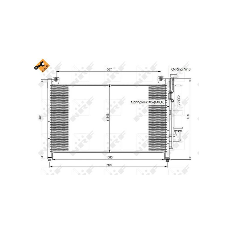 Condenseur de climatisation NRF