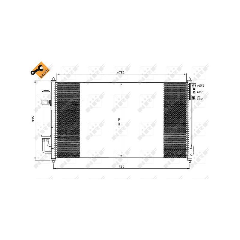 Condenseur de climatisation NRF