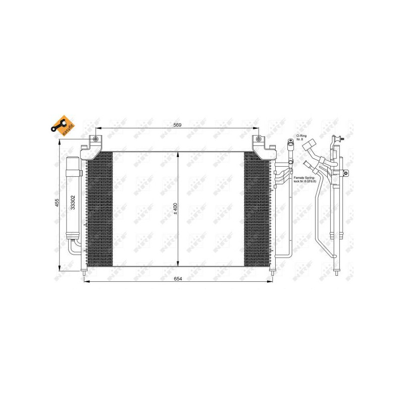 Condenseur de climatisation NRF