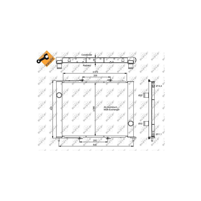 Condenseur de climatisation NRF
