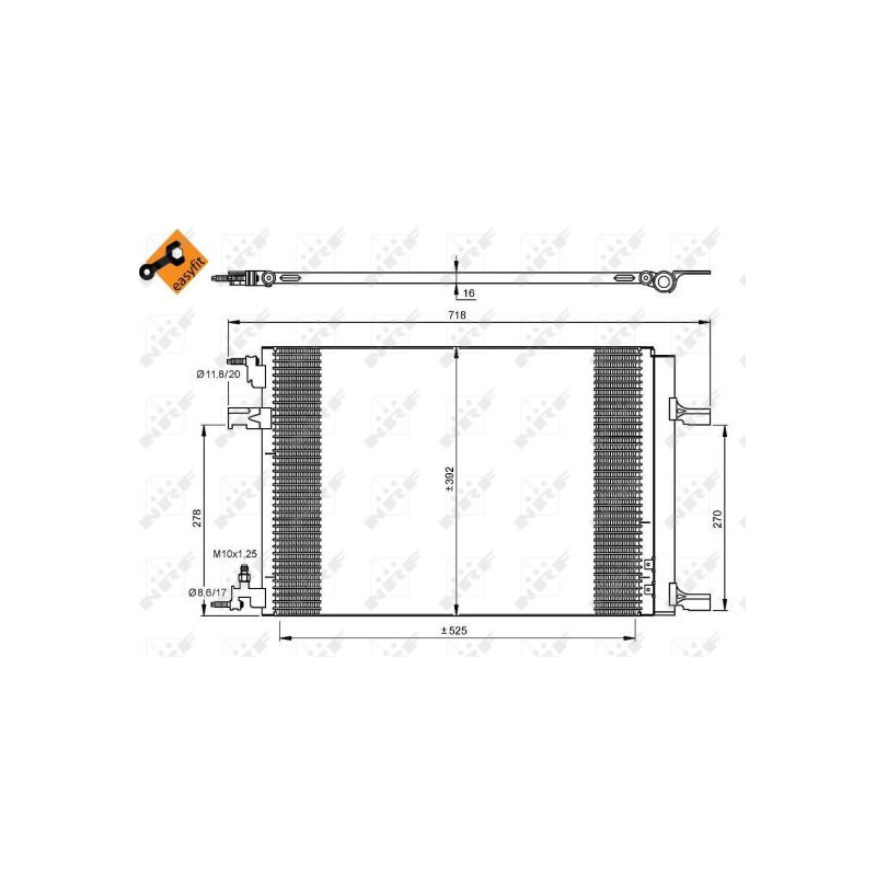 Condenseur de climatisation NRF