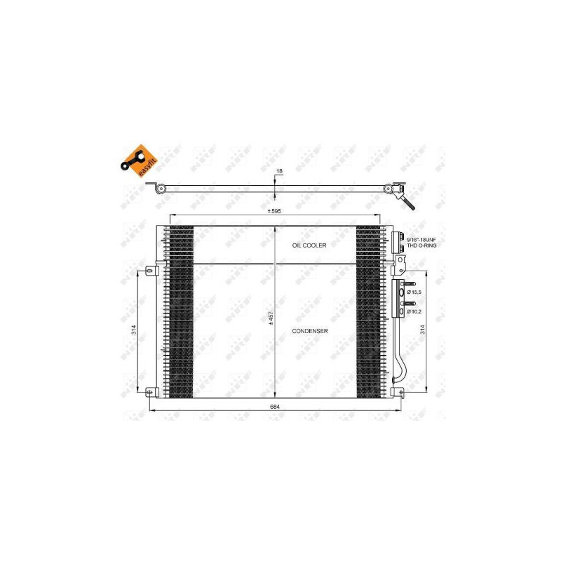 Condenseur de climatisation NRF