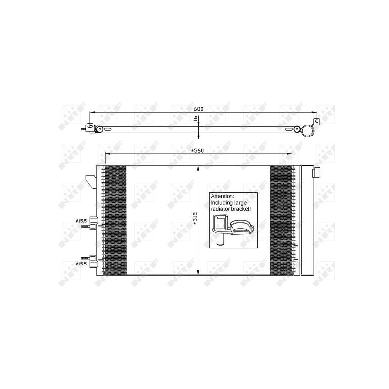Condenseur de climatisation NRF