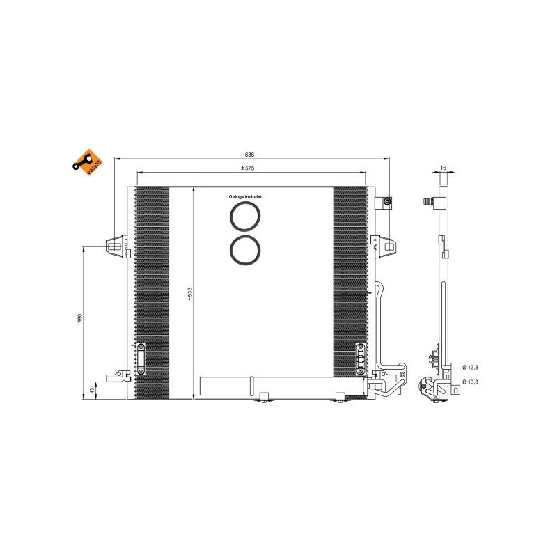 Condenseur de climatisation NRF