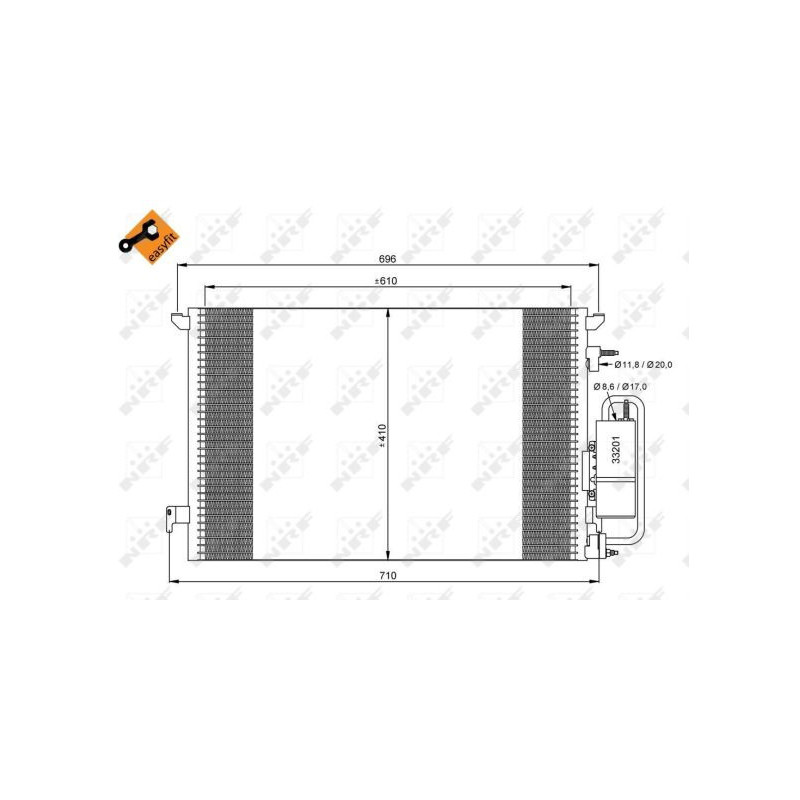 Condenseur de climatisation NRF