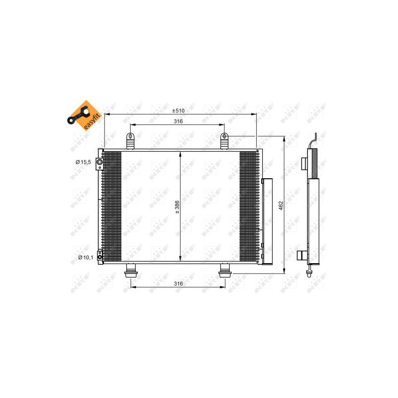 Condenseur de climatisation NRF