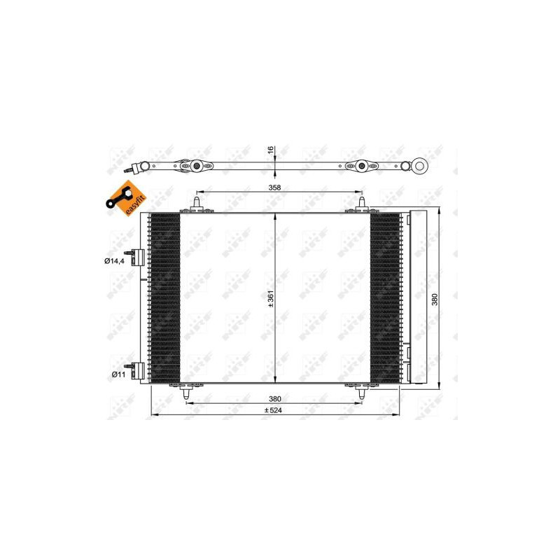Condenseur de climatisation NRF