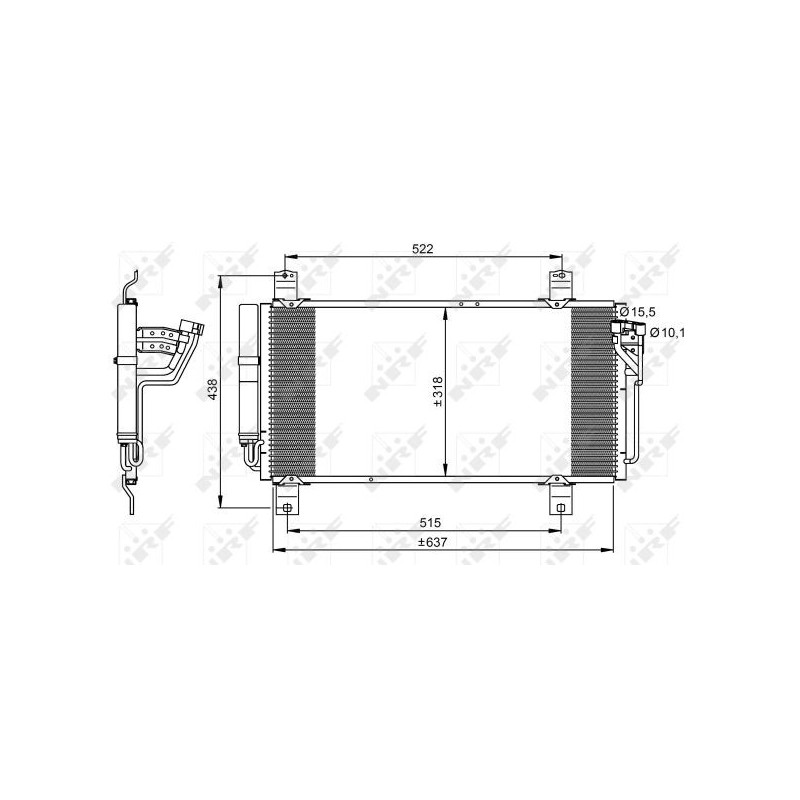 Condenseur de climatisation NRF