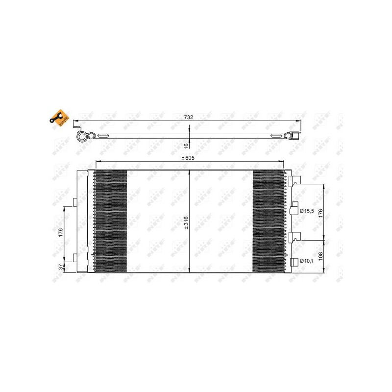 Condenseur de climatisation NRF