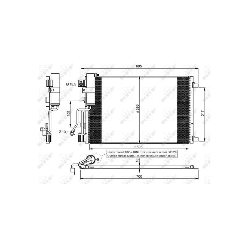 Condenseur de climatisation NRF