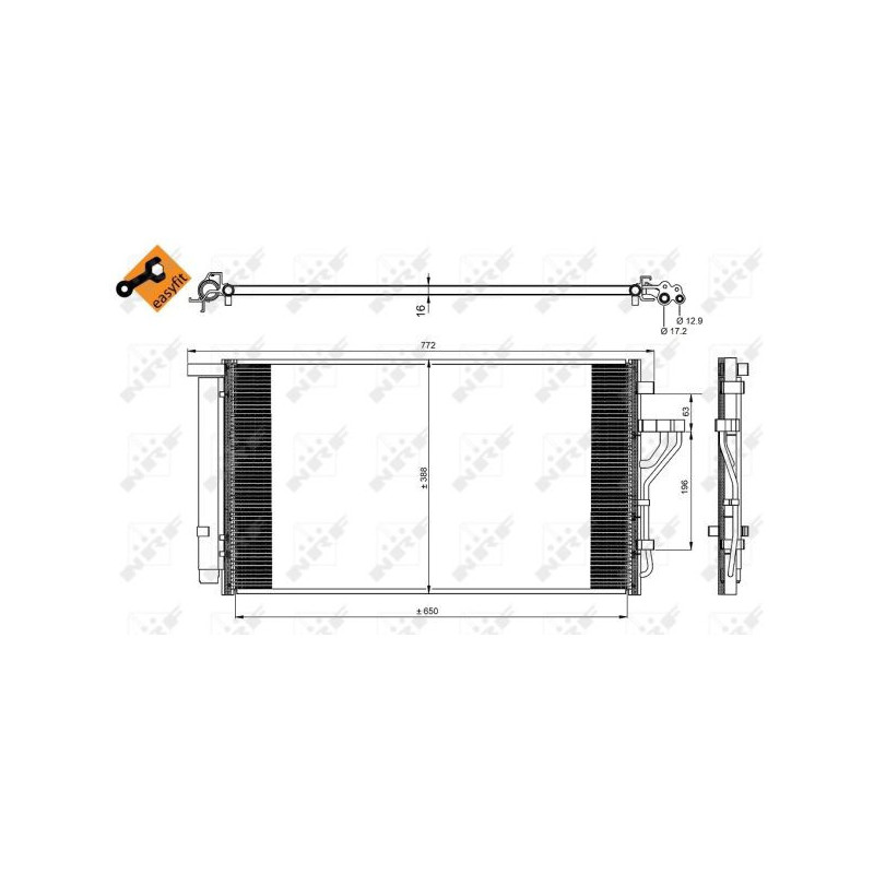 Condenseur de climatisation NRF