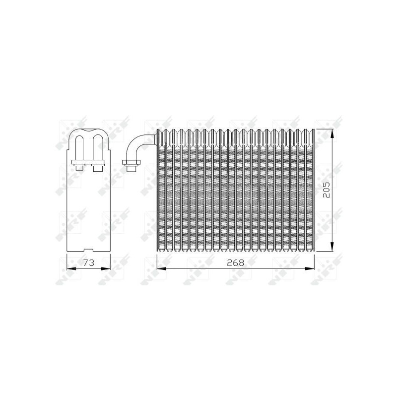 Evaporateur de climatisation NRF
