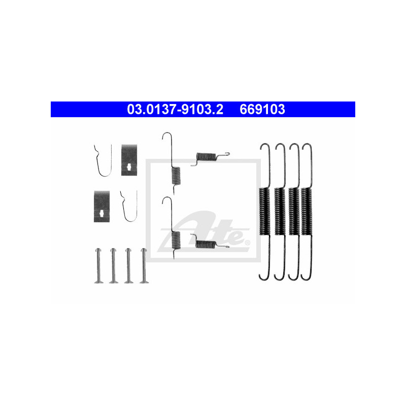 Kit d'accessoires (mâchoire de frein) ATE