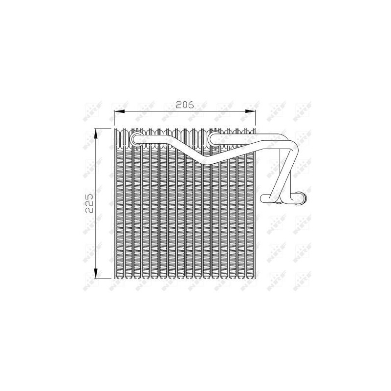 Evaporateur de climatisation NRF