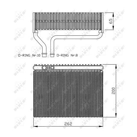 Evaporateur de climatisation NRF