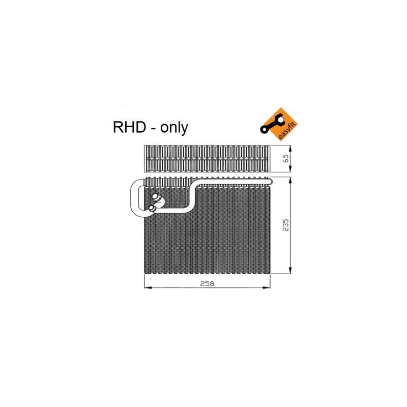Evaporateur de climatisation NRF