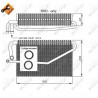 Evaporateur de climatisation NRF