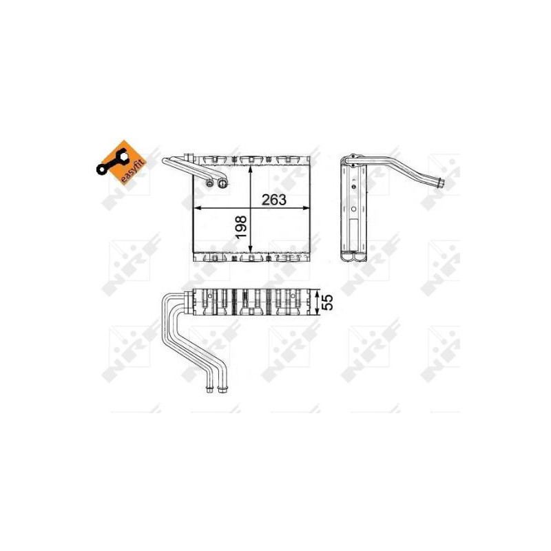 Evaporateur de climatisation NRF