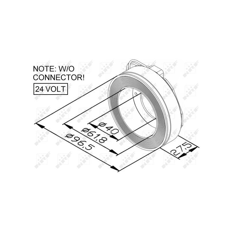 Bobine (compresseur-embrayage magnétique) NRF