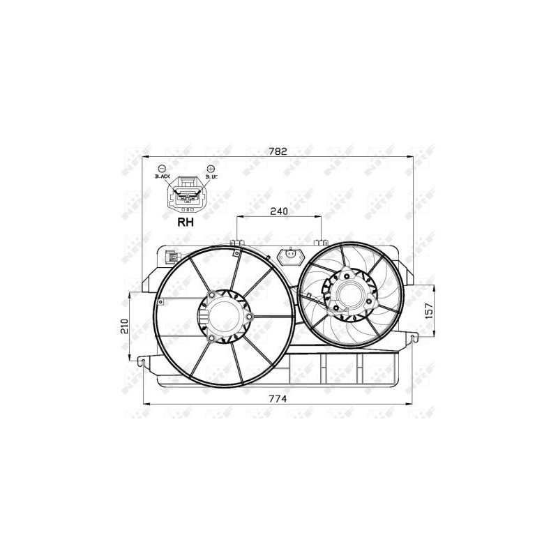 Ventilateur (refroidissement moteur) NRF