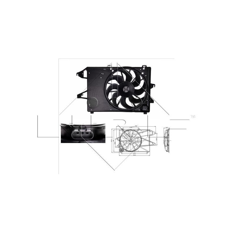 Ventilateur (refroidissement moteur) NRF