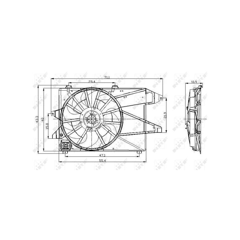 Ventilateur (refroidissement moteur) NRF