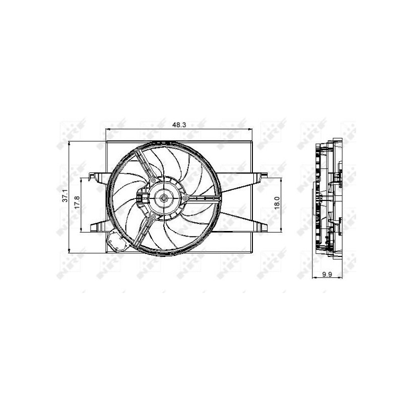 Ventilateur (refroidissement moteur) NRF