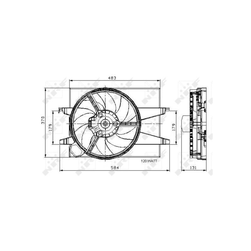Ventilateur (refroidissement moteur) NRF
