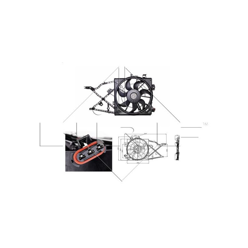 Ventilateur (refroidissement moteur) NRF