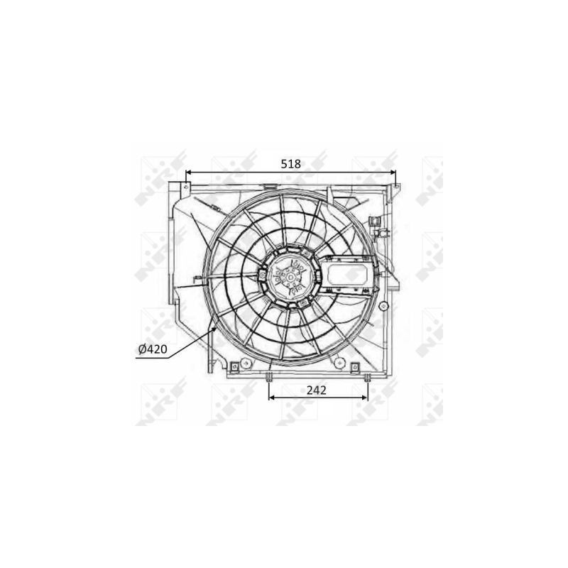 Ventilateur (refroidissement moteur) NRF