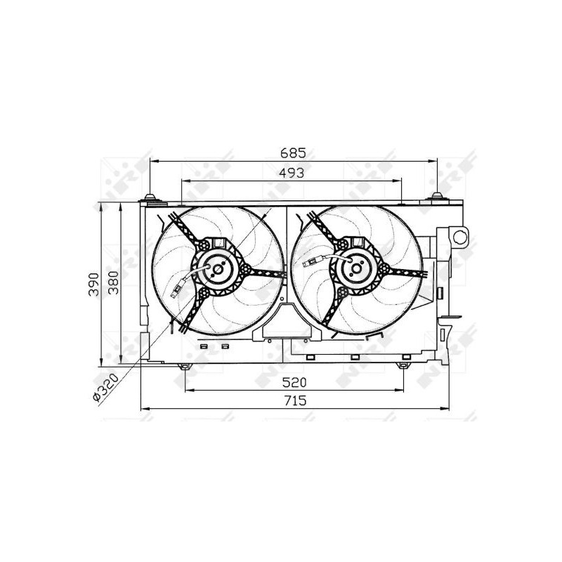 Ventilateur (refroidissement moteur) NRF