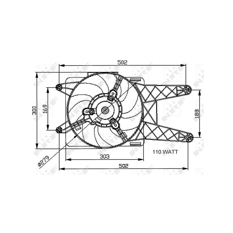 Ventilateur (refroidissement moteur) NRF
