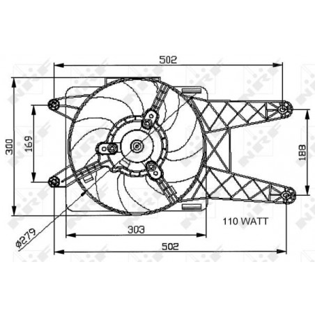 Ventilateur (refroidissement moteur) NRF