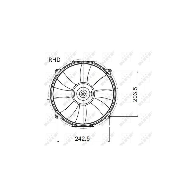 Ventilateur (refroidissement moteur) NRF
