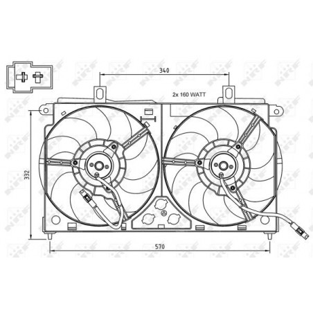 Ventilateur (refroidissement moteur) NRF