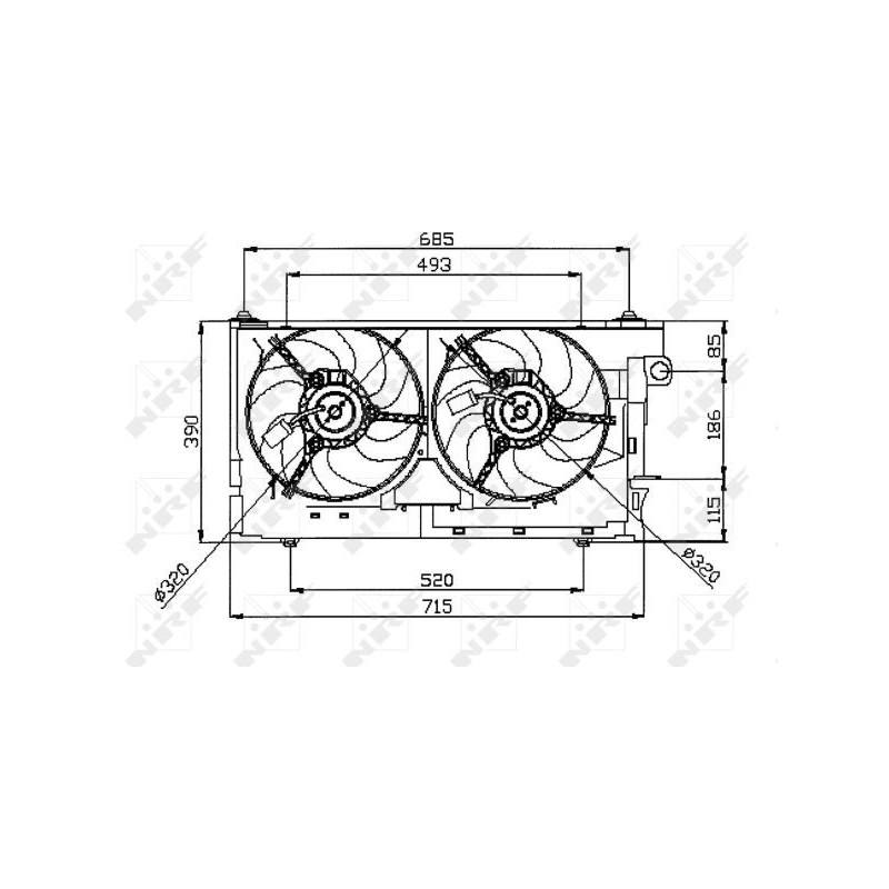 Ventilateur (refroidissement moteur) NRF