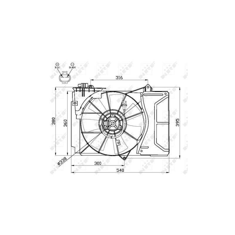 Ventilateur (refroidissement moteur) NRF