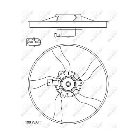 Ventilateur (refroidissement moteur) NRF