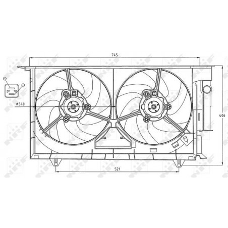 Ventilateur (refroidissement moteur) NRF