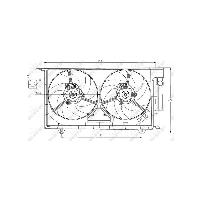 Ventilateur (refroidissement moteur) NRF